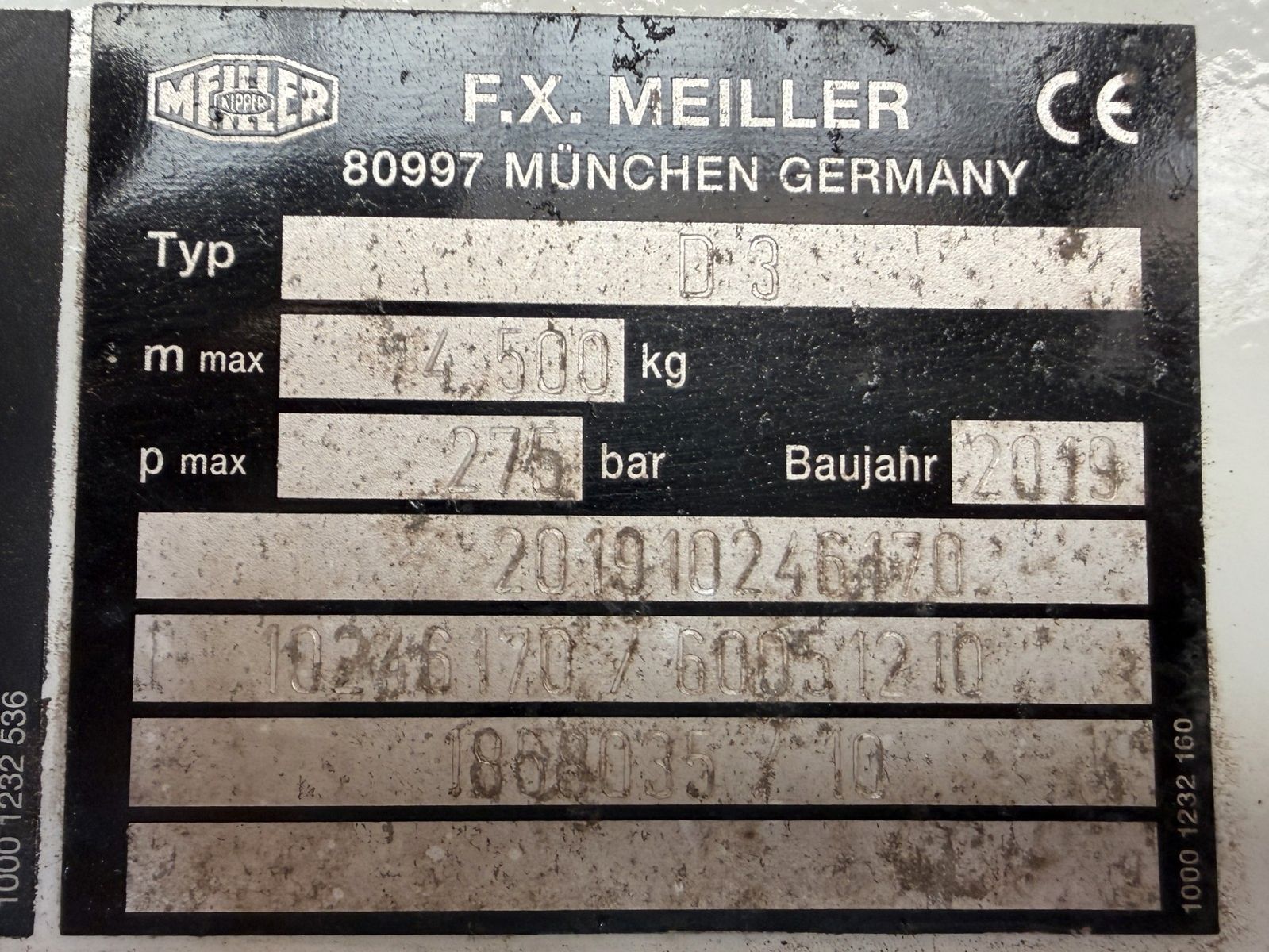 ANDERE – Meiller 3S. Kipper D3 | 4500 kg für 7,5 to. - Bild 2