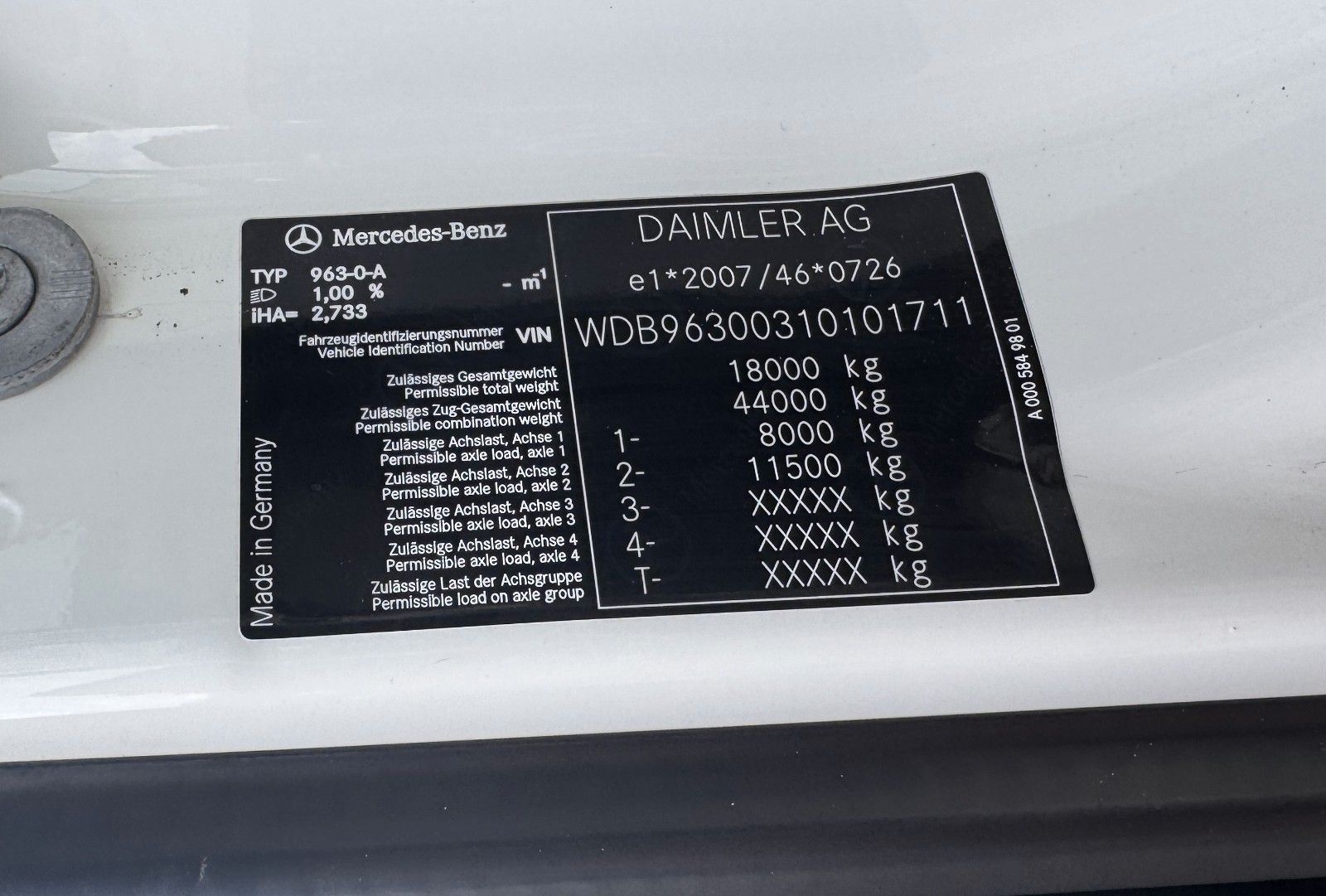 MERCEDES-BENZ – 1843 4X2 Meiller AK 12 mit Funksteuerung - Bild 3