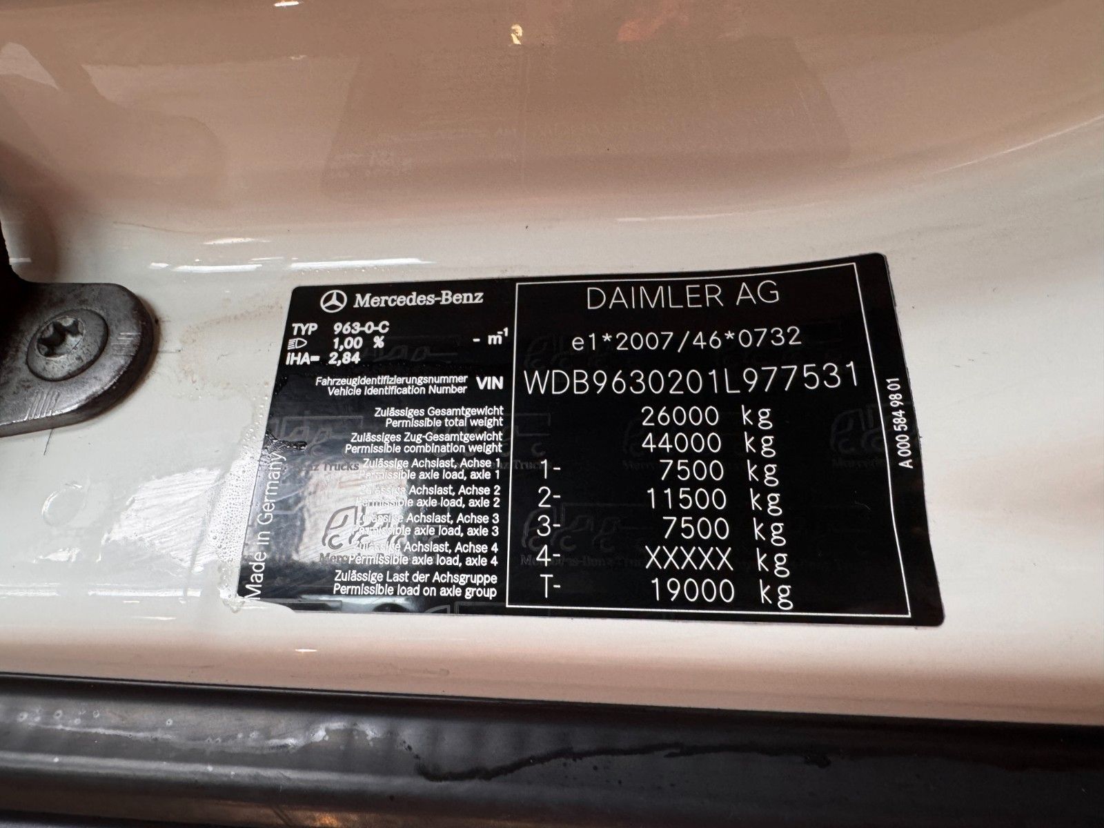 MERCEDES-BENZ – 2536 ADR Valid & kipphydraulik für Gastank - Bild 3