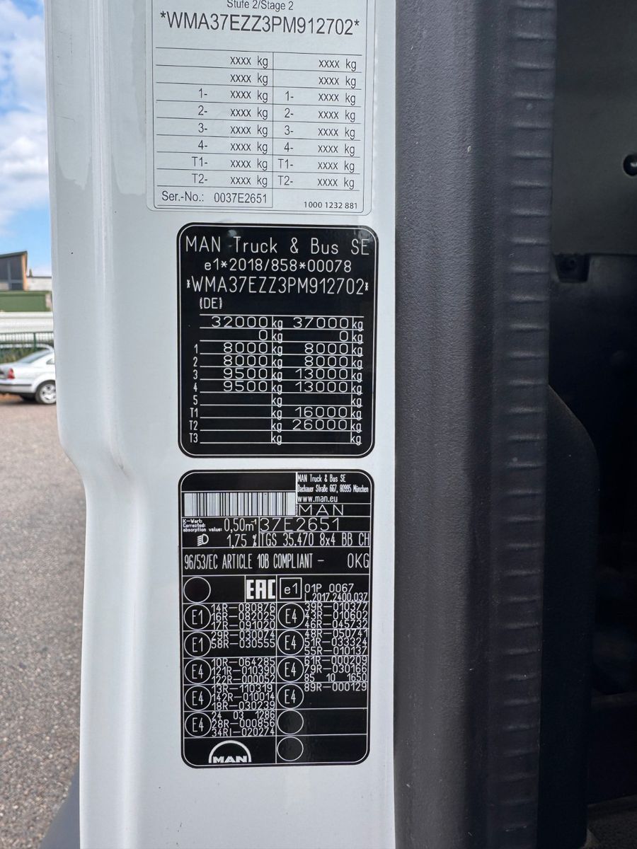 MAN – 35.470 8X4 Meiller 3S. mit Bordmatik | AHK 50er - Bild 6