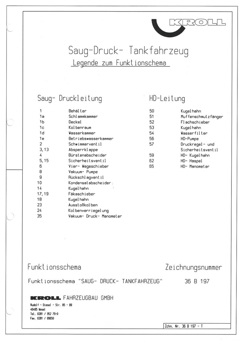 ANDERE – KROLL Saug-Druck-Tankfahrzeug | K1,0-1,0-26,0/36 - Bild 3